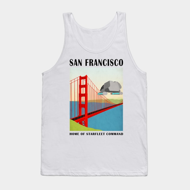 Star Trek - Travel Poster San Francisco Tank Top by AdriansFinalFrontier